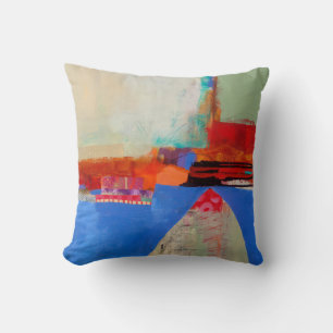 Coussin Abstrait Elegant mixte motif de peinture coloré
