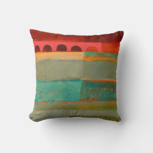 Coussin Abstrait Elegant mixte motif de peinture coloré