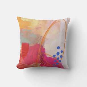 Coussin Abstrait Elegant mixte motif de peinture coloré