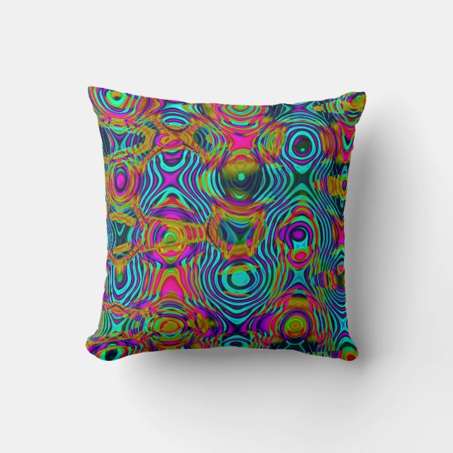 Coussin Abstrait fractal 19111a (Recto)