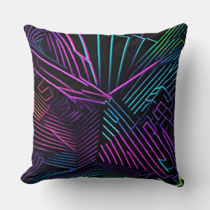 Coussin Abstrait géométrique coloré