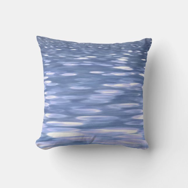 Coussin Abstrait n° 3 : Brillant bleu poudre (Recto)