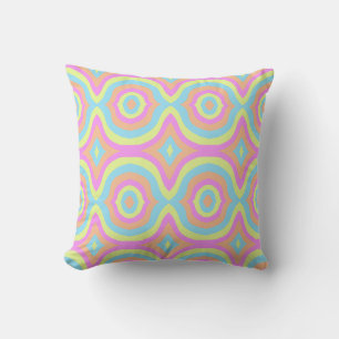 Coussin Abstrait Retro élégant coloré