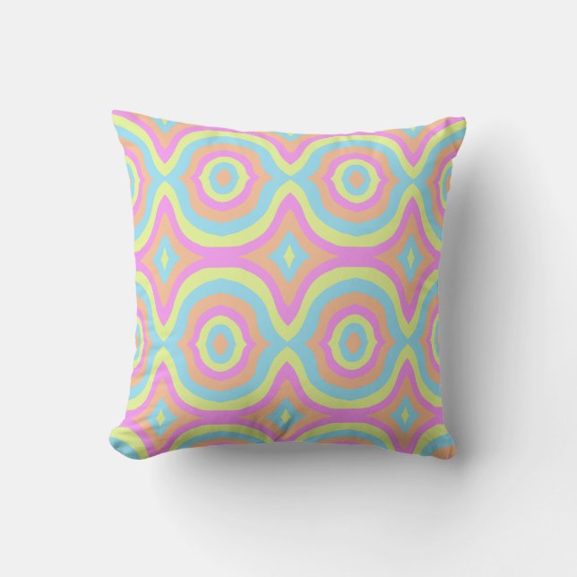 Coussin Abstrait Retro élégant coloré (Recto)