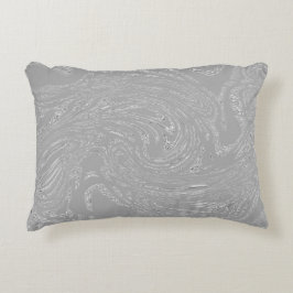 Coussin Abstrait Silver Grey