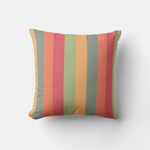 Coussin abstrait strié vertical