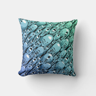 Coussin Abstrait turquoise