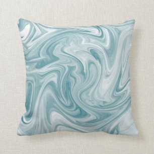 Coussin Abstrait Turquoise tourbillonnant