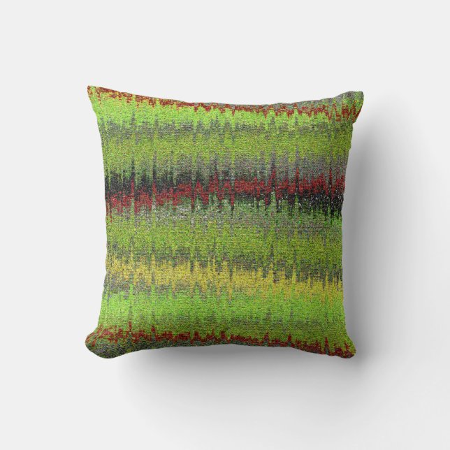 Coussin Abstrait urbain de Chevron (Recto)