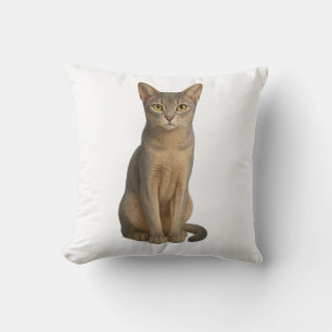 Coussin Abyssinian Blue Cat Pillow