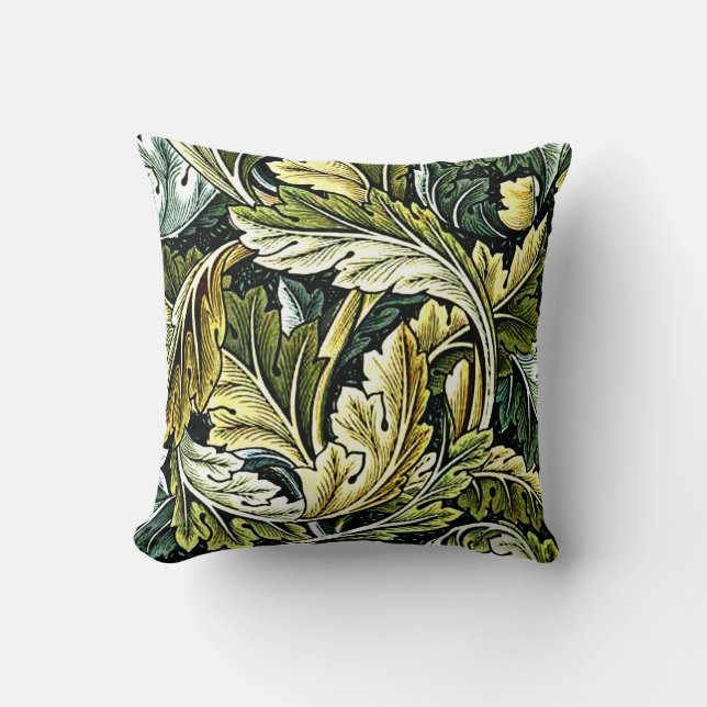 Coussin Acanthus, le populaire motif William Morris (Recto)