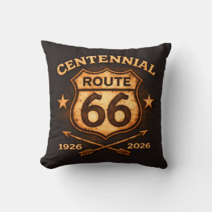 Coussin Accent commémoratif de la route américaine du cent