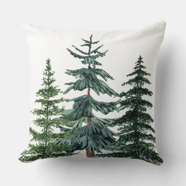 Coussin Accent des arbres de la forêt agricole (Recto)