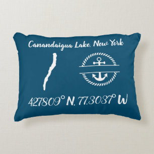 Coussin Accent du lac Canandaigua