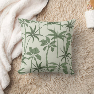 Coussin Accent luxuriant : Botanical Palm Teinte de Sauge