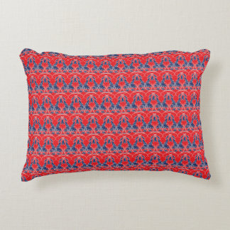 Coussin Accent rouge et bleu
