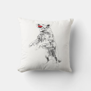 Coussin Accent rouge, mouvement d'automne