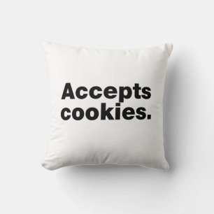 Coussin Accepte les cookies