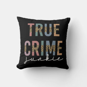 Coussin Accro au vrai crime Amateur de séries sur les me