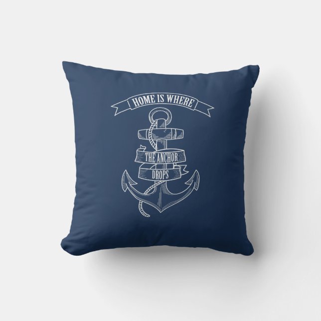 Coussin Accueil est l'endroit où l'Ancre laisse tomber le  (Recto)