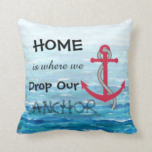 Coussin Accueil est l'endroit où nous lâchons notre Ancre