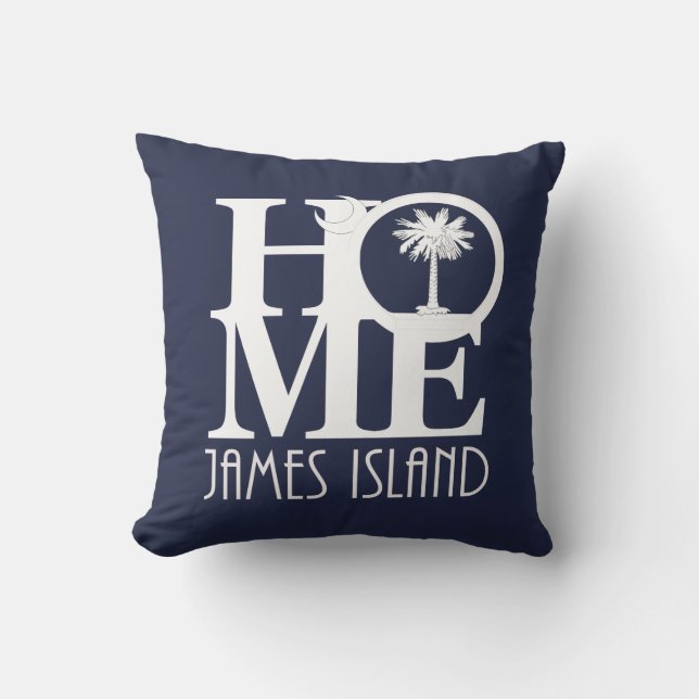 Coussin ACCUEIL Île James (Recto)