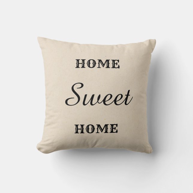 Coussin Accueil Sweet Home Jeu d'oreiller (Recto)