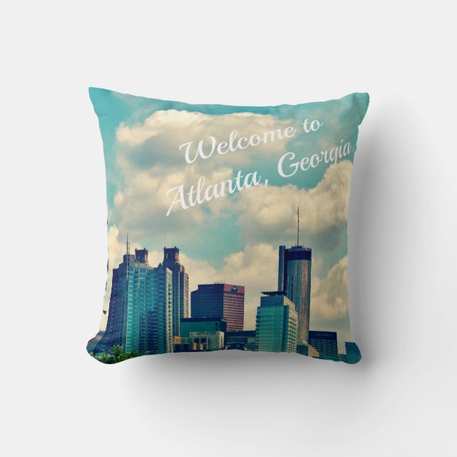 Coussin Accueil vers Atlanta, la Géorgie (Recto)