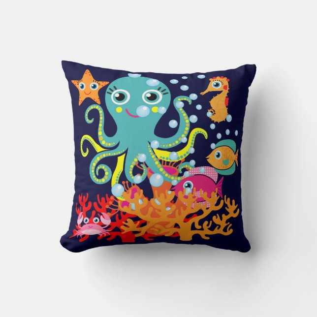 Coussin Accueil vers l'océan (Recto)