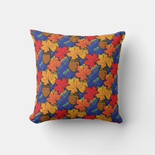 Coussin Acorns et feuille I