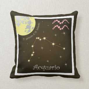 Coussin Acquario 21 gennaio al 18 febbraio Kissen