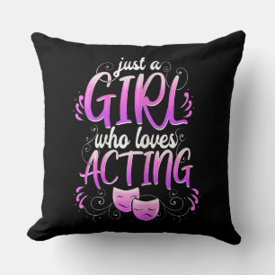 Coussin Actrice féminine comédie musicale de Broadway