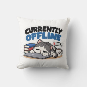 Coussin Actuellement Hors Ligne Besoin De Café Drôle Amate