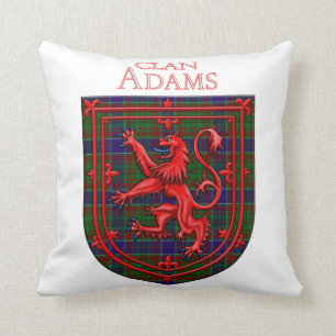 Coussin Adam Tartan Scottish Plaid Lion Rampant