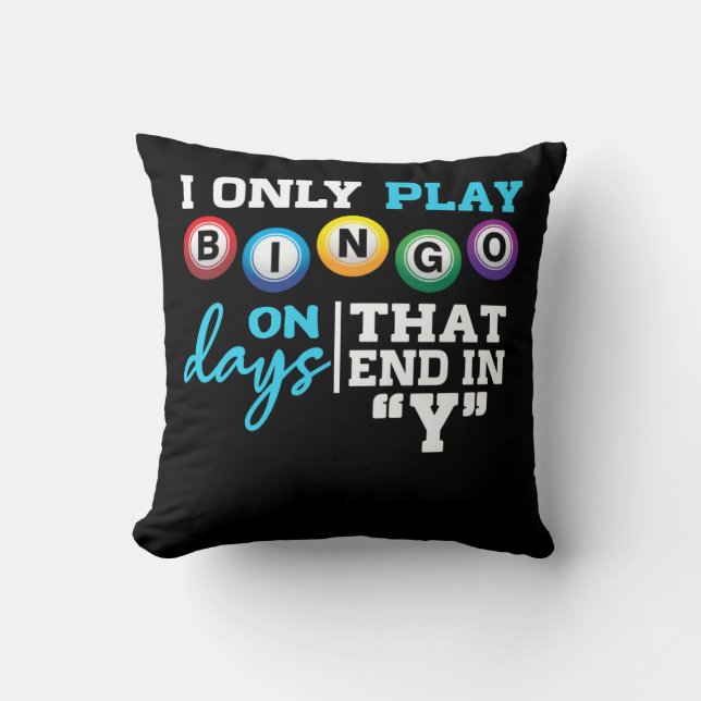 Coussin Addict de bingo Grand-mère grand-père Bingo Jeu (Recto)
