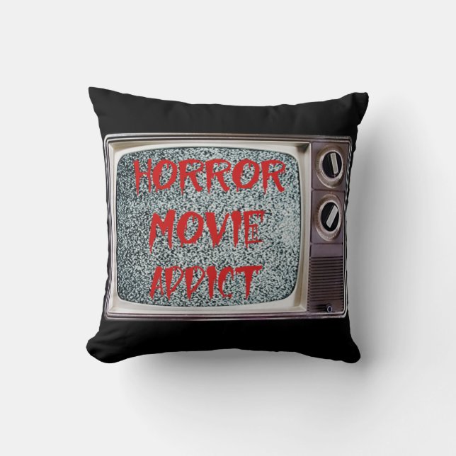 Coussin Addictionnaire du film d'horreur (Recto)