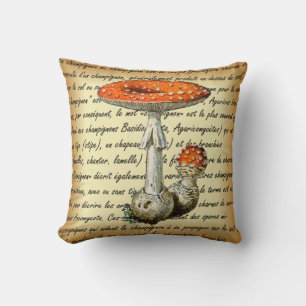Coussin Adolphe Millot ~ Champignons-pour tous fixes ~