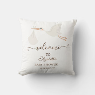 Coussin Adorable Cigogne Mignonne