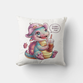 Coussin Adorable dragon de dessin : Cosy, Kawaii Vibes