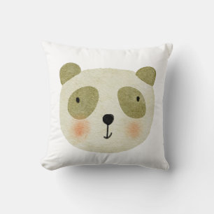 Coussin Adorable mignon animaux blancs verts safari pépini