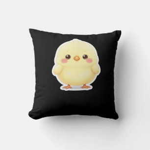 Coussin Adorable poussin chibi tout doux
