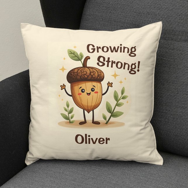 Coussin Adorable sourire maïs qui pousse fort (Créateur téléchargé)