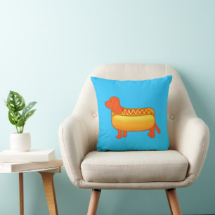 Coussin Adorable Wienerwurst Hot Dog