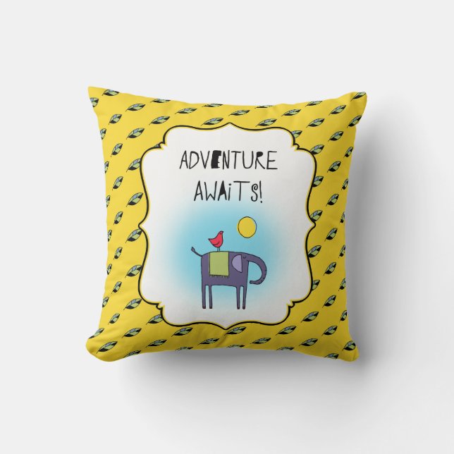 Coussin Adventure Attend Whimsical (Recto)