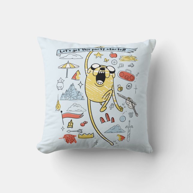Coussin Adventure Time | Party Jake Sketch (Recto)