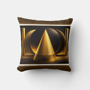 Coussin Affiche Abstraite Géométrique – Design Moderne Vib