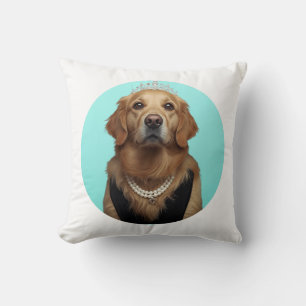 Coussin Affiche de petit-déjeuner Chic Classique Retriever