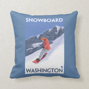 Coussin Affiche de Vintage voyage de