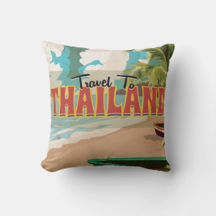 Coussin Affiche de voyage des Mariages thaïlandais