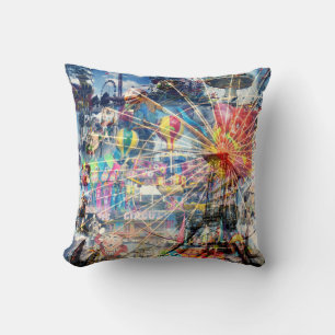 Coussin Afficher Le Temps Découpage Throw Cushion.